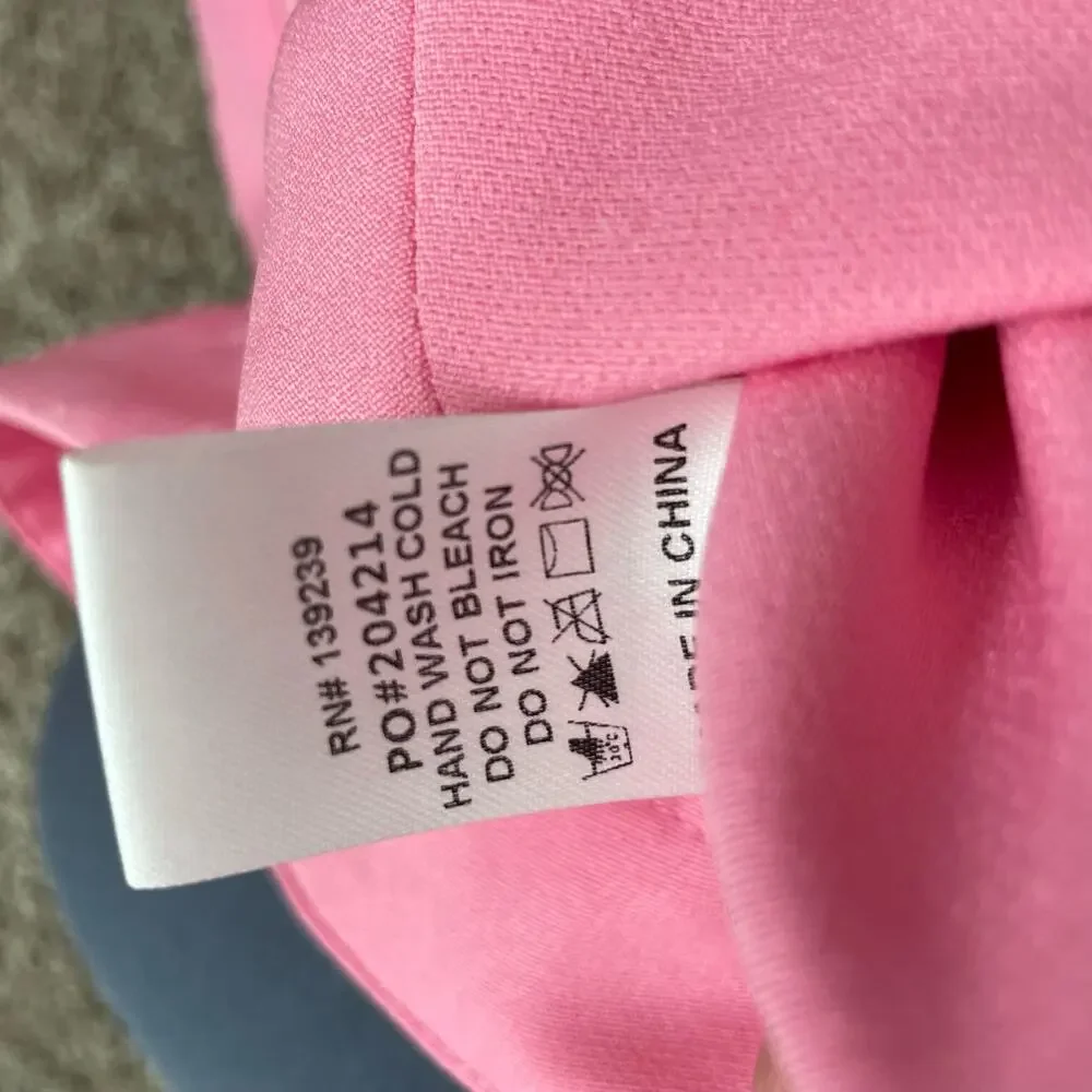 Do+Be Pink Slit Hem Flare Leg Barbiecore Pant Size S - Picture 11 of 12